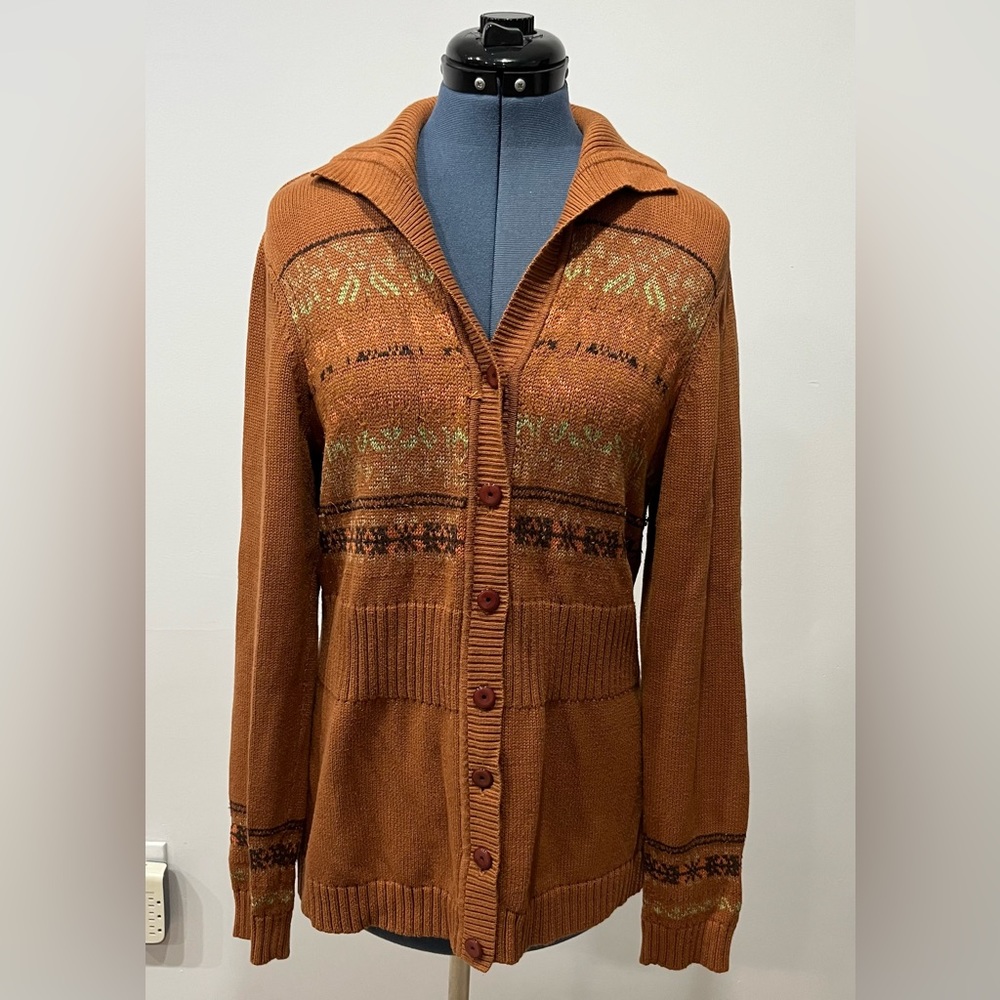 Brown Multi Colored Sweater